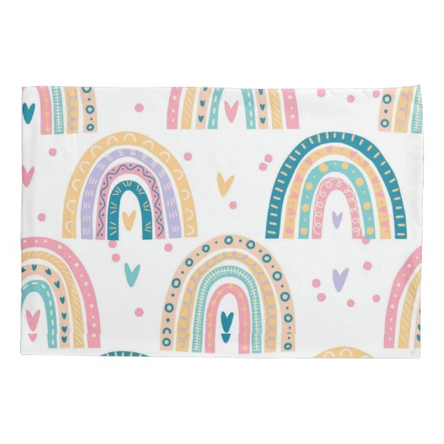 Pillow Case White Watercolor  (Back)