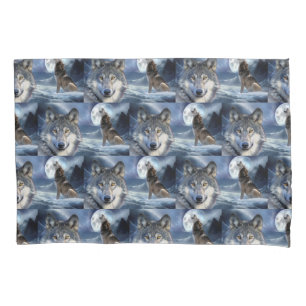 Pillow Case-Yellowstone Wolf Pillowcase