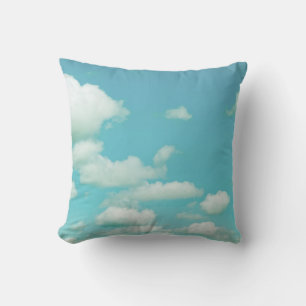 pillow clouds in blue sky photography