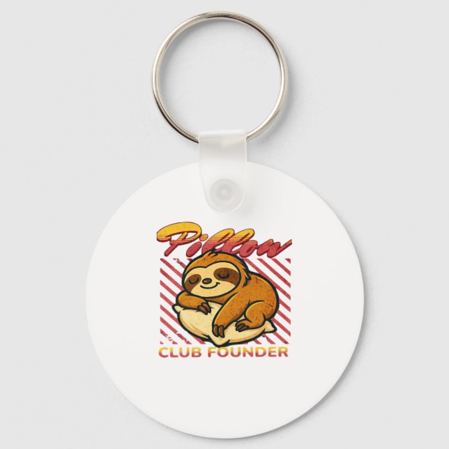 Pillow Club Founder Classic T-Shirt Keychain (Front)