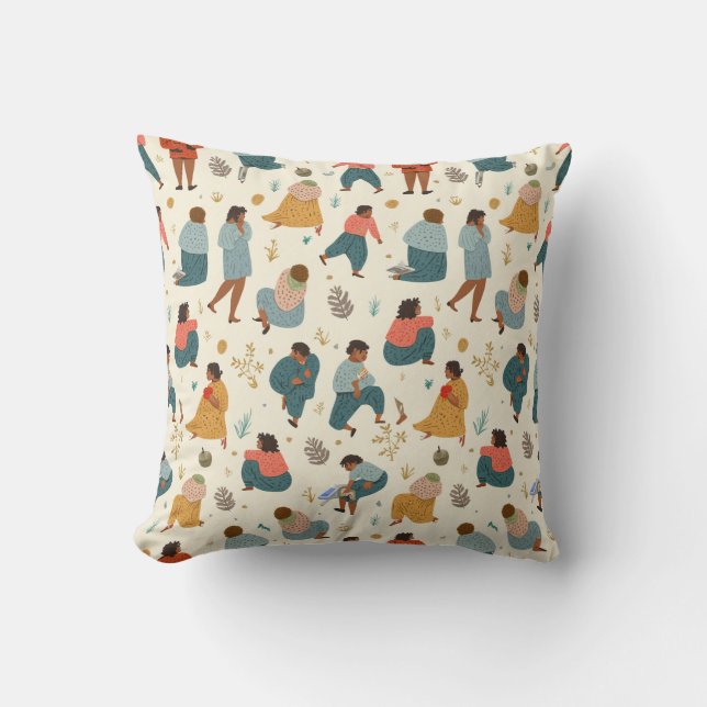 Pillow cushion with modern pattern design (Front)