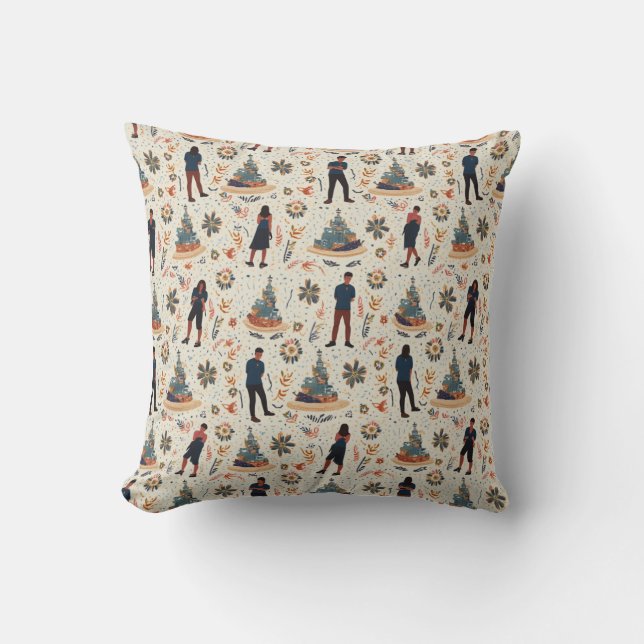 Pillow cushion with modern, warm padding (Front)