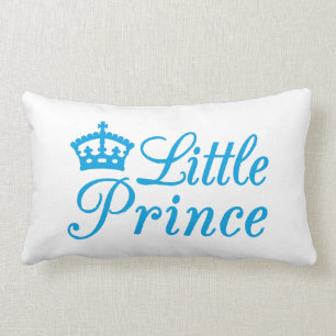 Pillow design little prince, with blue crown