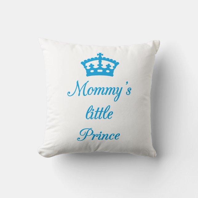 Pillow design, Mommy's little prince with crown (Front)