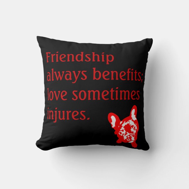 Pillow French Bulldog wise (Front)