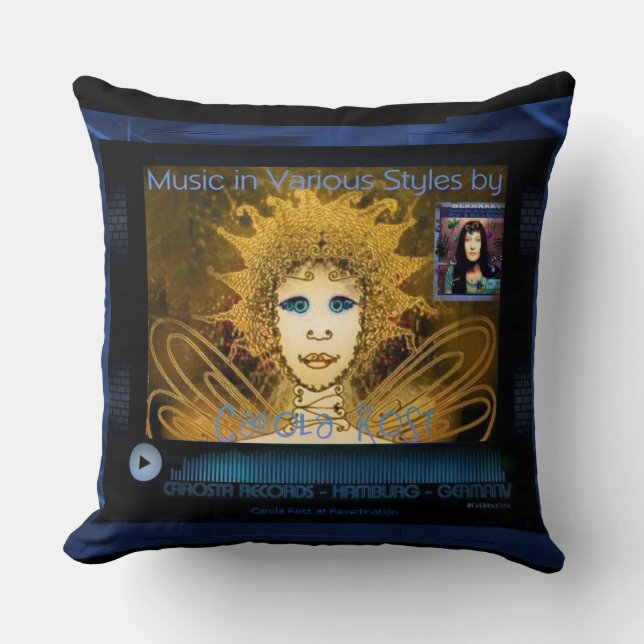 Pillow - Front Music Player, Back Rain Forest (Front)