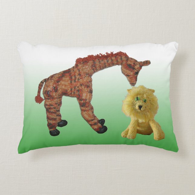Pillow - Giraffe and Lion Dolls (Front)