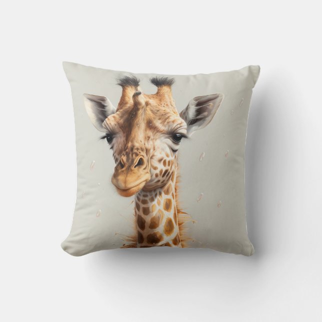pillow, giraffe, throw pillow (Front)