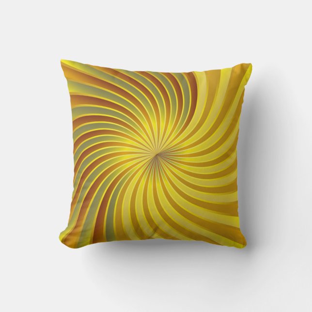 Pillow gold spiral vortex (Front)