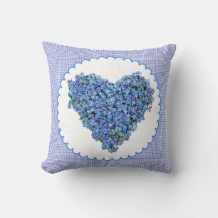 Pillow heart of forget flower