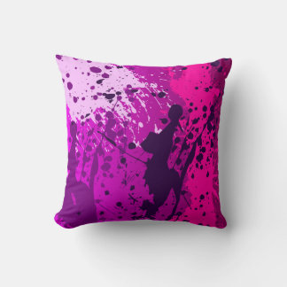 Pillow in modern abstract sprayed style