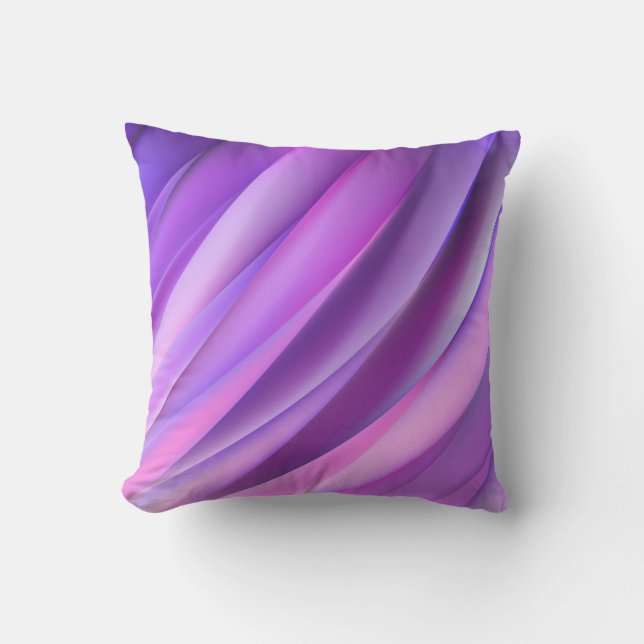 Pillow in modern purple abstract style (Front)