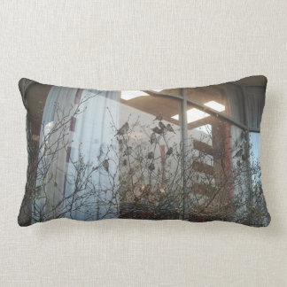 Pillow (lumbar) with little birds in the winter