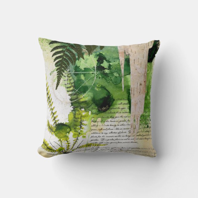 Pillow-Nature Notebook Throw Pillow (Front)