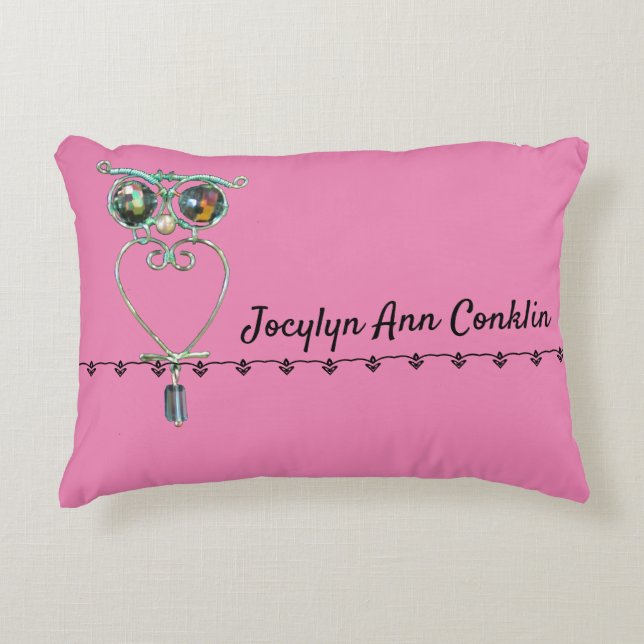 Pillow - Owl with Name (Front)