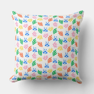 Pillow Playful Underwater Coral Seamless Pattern