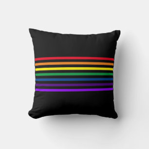 Pillow - Rainbow Coloured Bars