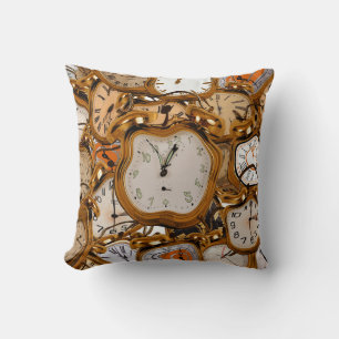 Pillow Running Flowing Time Clock Watch Sleep Room