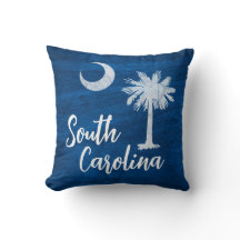 Pillow - South Carolina Flag with Palmetto Tree