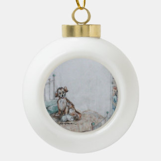 Pillow Talk By Hevener Ceramic Ball Christmas Ornament