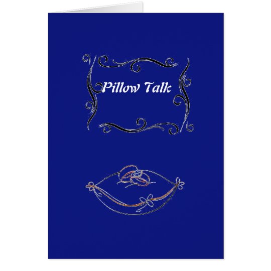 Pillow Talk Greeting Card