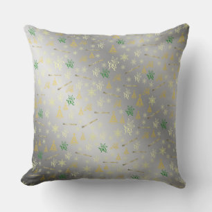 pillow,,template, floral holiday, elegant, throw pillow