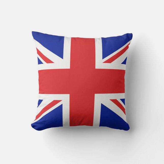 Pillow-Throw Pillow-British Flag Throw Pillow (Front)