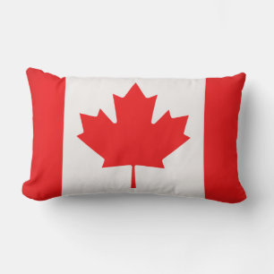 Pillow-Throw Pillow-Canadian Flag Lumbar Pillow