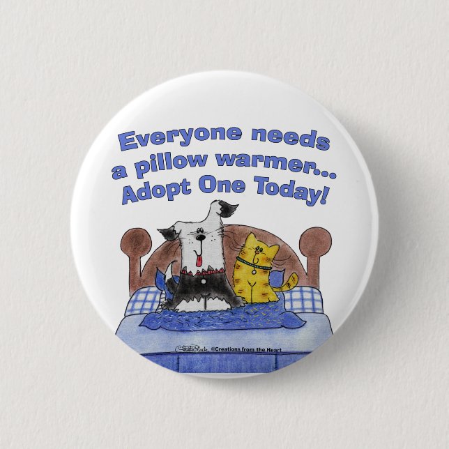 Pillow Warmers 2 Inch Round Button (Front)