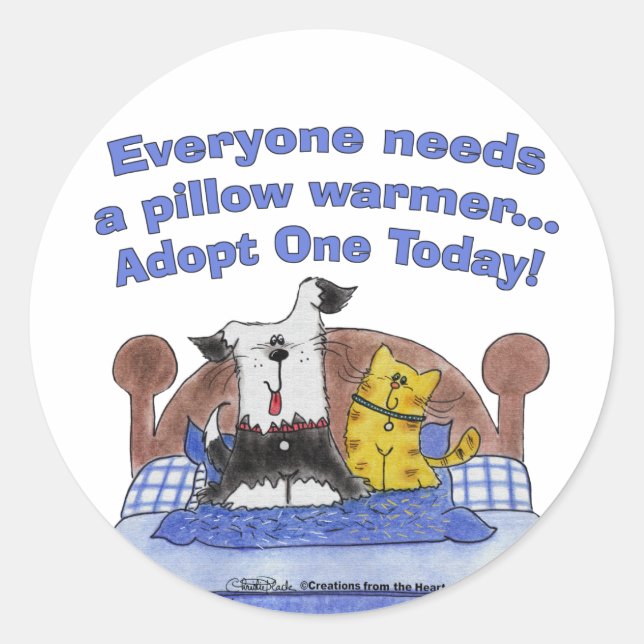 Pillow Warmers Classic Round Sticker (Front)