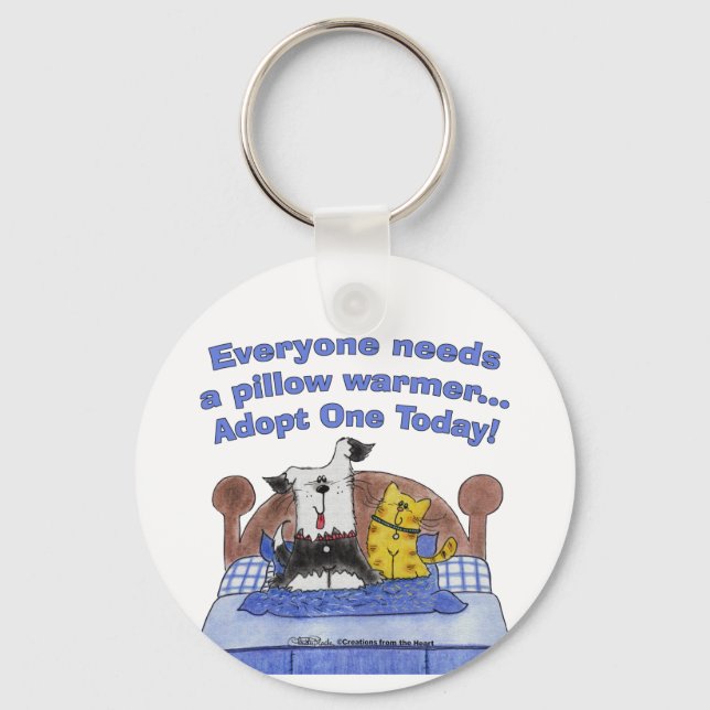 Pillow Warmers Keychain (Front)