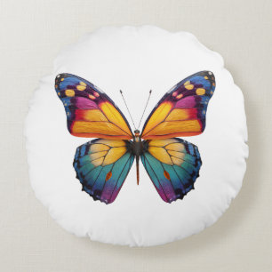 Pillow with a colorful Butterfly design.