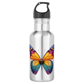 Pillow with a colorful Butterfly design. 532 Ml Water Bottle
