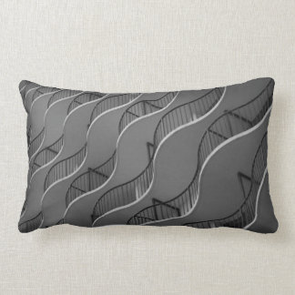 Pillow with B&W image of balconies
