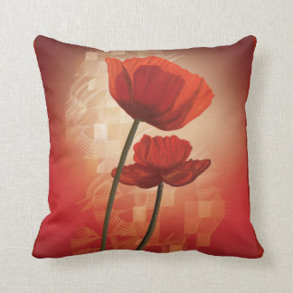 Pillow with China Poppy
