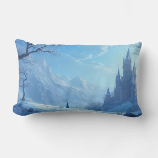 pillow with fantastic scenery - emotional winter