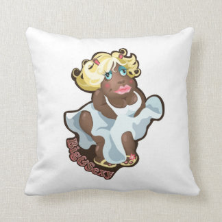 Pillow  with funny hippo character.