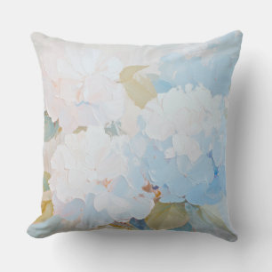 Pillow with Hydrangeas, Summer Flowers