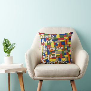 Pillow. Words to Inspire Throw Pillow
