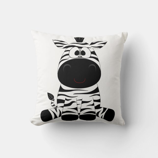 Pillow. Zebra. Throw Pillow (Front)