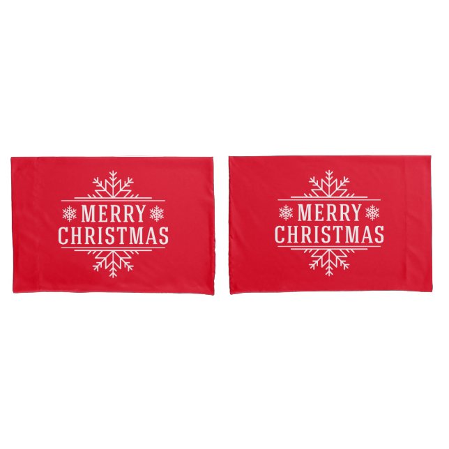 Pillowcase Set-Christmas Snowflakes (Front-Set)