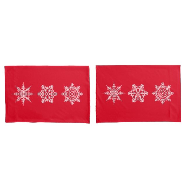 Pillowcase Set-Snowflakes (Front-Set)