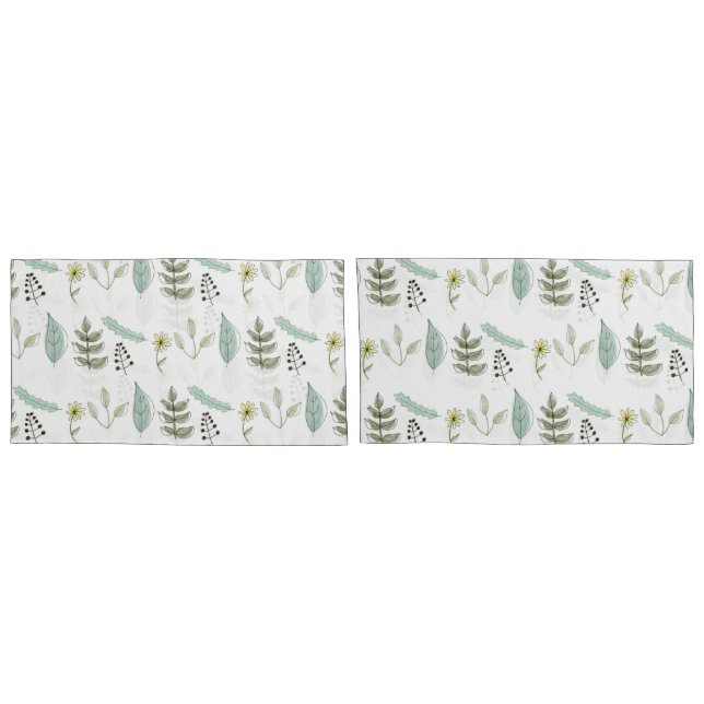 Pillowcases - Summer Leaves (Back-Set)