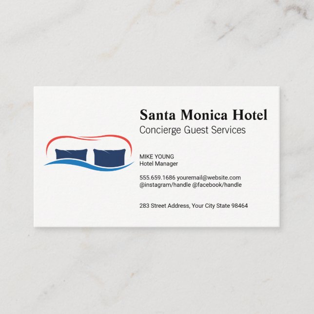 Pillows and Blankets Appointment Card (Front)