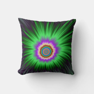 Pillows Green Star Burst