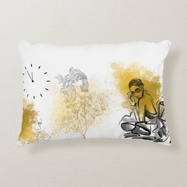 Pillows & Poufs gold (Front)