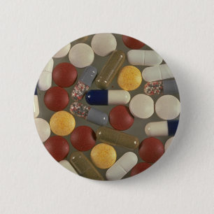 Pills 2 Inch Round Button