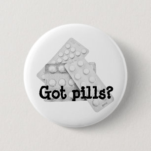 Pills 2 Inch Round Button