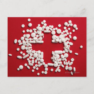Pills Cross Postcard