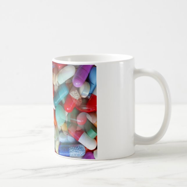 pills drugs coffee mug (Right)